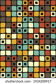 Abstract Geometric Pattern generative computational art illustration