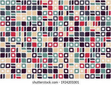 Abstract Geometric Pattern generative computational art illustration