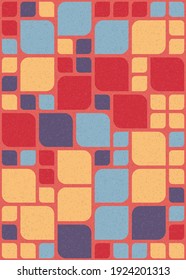 Abstract Geometric Pattern generative computational art illustration