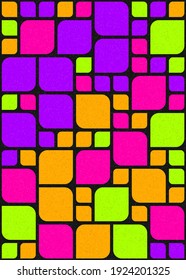 Abstract Geometric Pattern generative computational art illustration