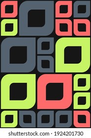 Abstract Geometric Pattern generative computational art illustration