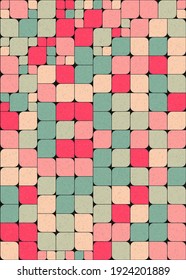 Abstract Geometric Pattern generative computational art illustration