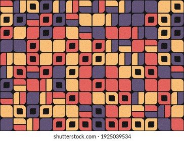 Abstract Geometric Pattern generative computational art illustration