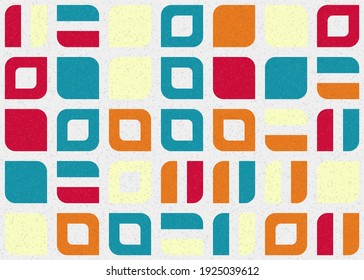 Abstract Geometric Pattern generative computational art illustration
