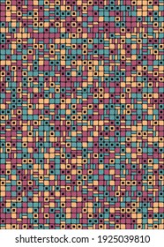 Abstract Geometric Pattern generative computational art illustration