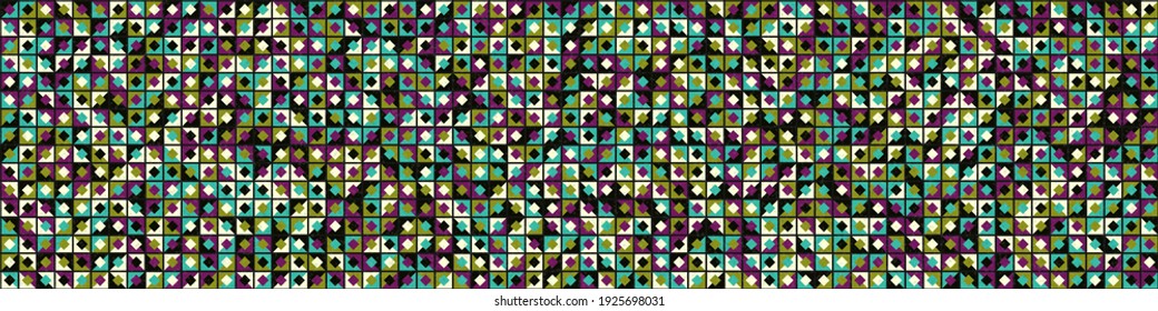 Abstract Geometric Pattern generative computational art illustration
