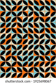 Abstract Geometric Pattern generative computational art illustration