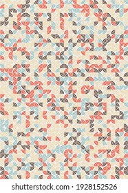 Abstract Geometric Pattern generative computational art illustration