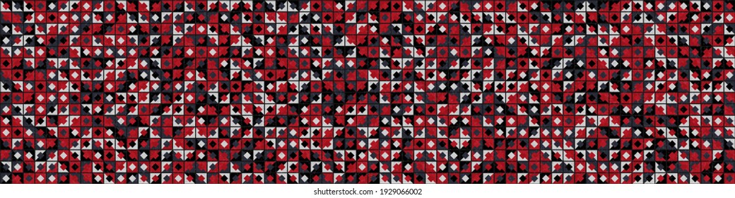 Abstract Geometric Pattern generative computational art illustration