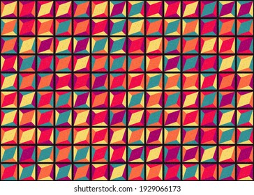 Abstract Geometric Pattern generative computational art illustration
