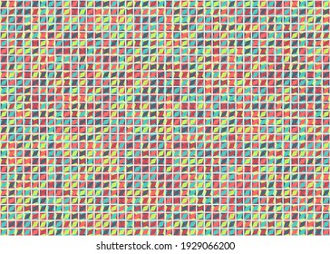 Abstract Geometric Pattern generative computational art illustration