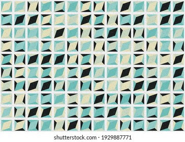 Abstract Geometric Pattern generative computational art illustration