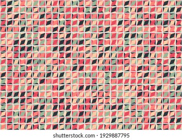 Abstract Geometric Pattern generative computational art illustration