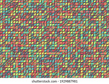 Abstract Geometric Pattern generative computational art illustration