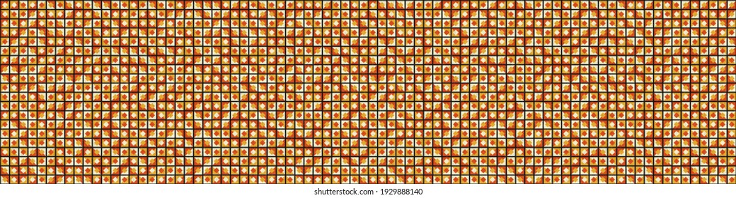Abstract Geometric Pattern generative computational art illustration