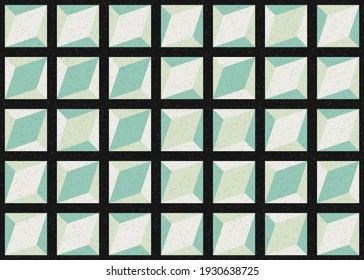 Abstract Geometric Pattern generative computational art illustration