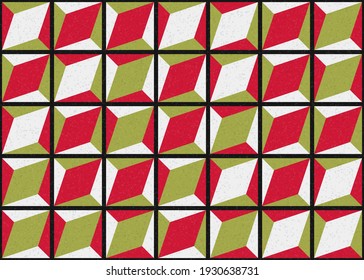 Abstract Geometric Pattern generative computational art illustration