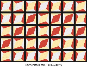 Abstract Geometric Pattern generative computational art illustration