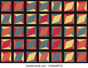 Abstract Geometric Pattern generative computational art illustration