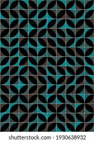 Abstract Geometric Pattern generative computational art illustration