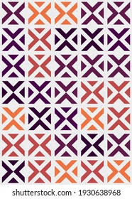 Abstract Geometric Pattern generative computational art illustration