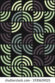 Abstract Geometric Pattern generative computational art illustration