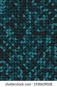 Abstract Geometric Pattern generative computational art illustration