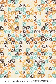 Abstract Geometric Pattern generative computational art illustration
