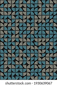 Abstract Geometric Pattern generative computational art illustration