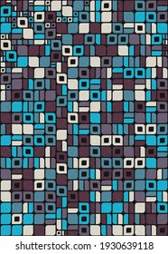 Abstract Geometric Pattern generative computational art illustration