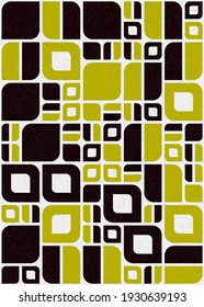 Abstract Geometric Pattern generative computational art illustration