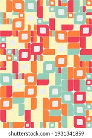 Abstract Geometric Pattern generative computational art illustration