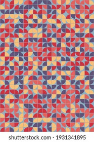 Abstract Geometric Pattern generative computational art illustration