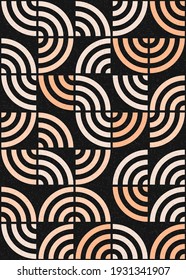 Abstract Geometric Pattern generative computational art illustration