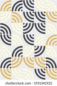 Abstract Geometric Pattern generative computational art illustration