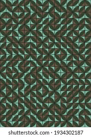 Abstract Geometric Pattern generative computational art illustration