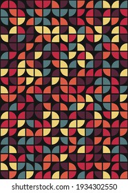 Abstract Geometric Pattern generative computational art illustration