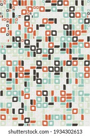 Abstract Geometric Pattern generative computational art illustration