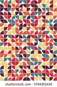 Abstract Geometric Pattern generative computational art illustration
