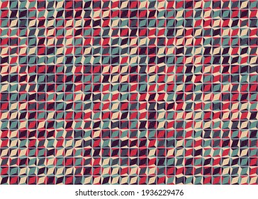 Abstract Geometric Pattern generative computational art illustration