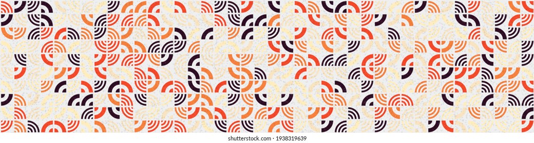 Abstract Geometric Pattern generative computational art illustration