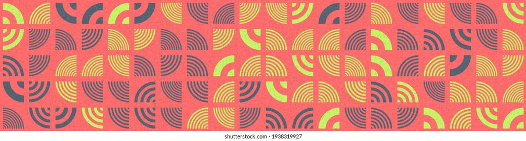 Abstract Geometric Pattern generative computational art illustration