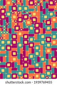 Abstract Geometric Pattern generative computational art illustration