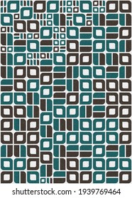 Abstract Geometric Pattern generative computational art illustration