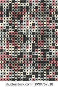 Abstract Geometric Pattern generative computational art illustration