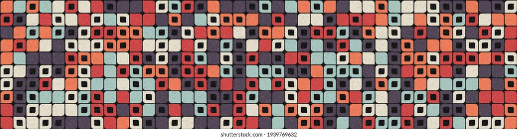 Abstract Geometric Pattern generative computational art illustration