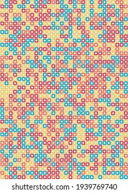 Abstract Geometric Pattern generative computational art illustration