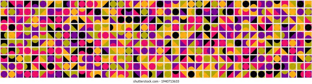 Abstract Geometric Pattern generative computational art illustration