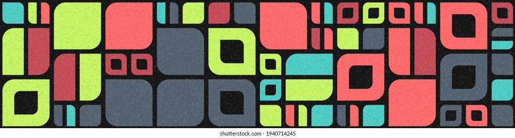 Abstract Geometric Pattern generative computational art illustration