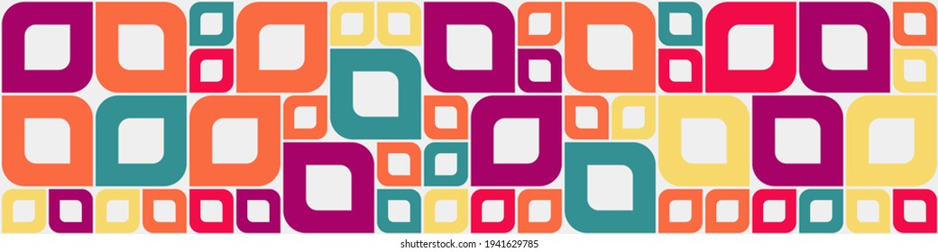 Abstract Geometric Pattern generative computational art illustration